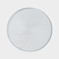 Тарелка обеденная "Waterfall" 28 см, цвет прозрачный