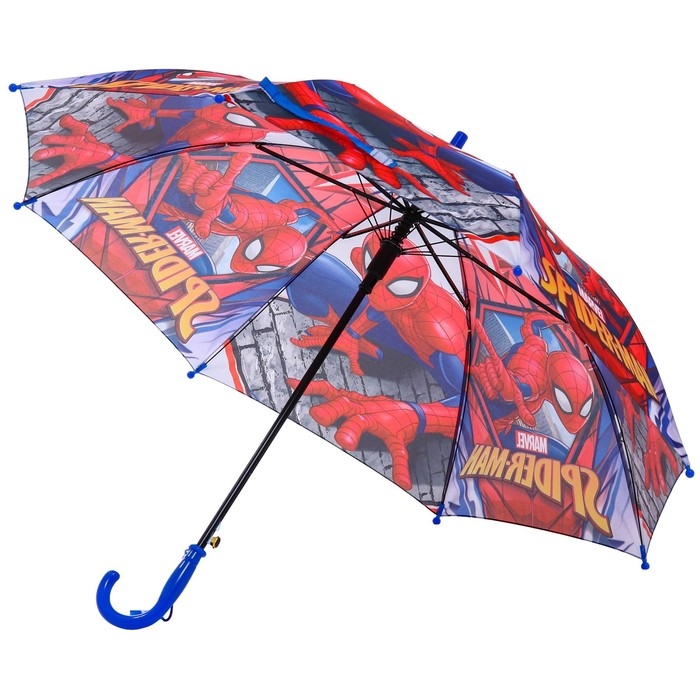 Зонт детский, 8 спиц, Ø 86 см, красный, Человек-паук Зонт детский, 8 спиц, Ø 86 см, красный, Человек-паук
