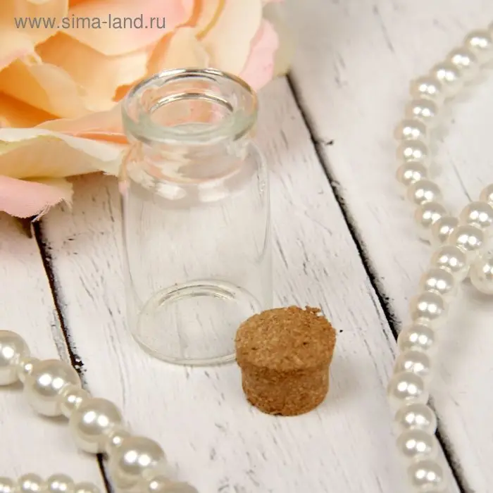 Основа для творчества и декорирования &laquo;Бутылочка&raquo;, с пробкой, 7 мл