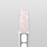 Полигель для наращивания &laquo;GLITTER&raquo;, 3-х фазный, 30 мл, LED/UV