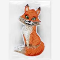 Термоаппликация &laquo;Лиса&raquo;, 7.4&times;12.3 см, оранжевая
