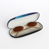 Футляр для очков на хлопушке, длина 16 см, цвет синий Футляр для очков на хлопушке, длина 16 см, цвет синий