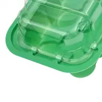 Мини-парник для рассады, 24&times;12&times;11 см, 11 ячеек под таблетки для рассады d=3 см, пластик, Greengo