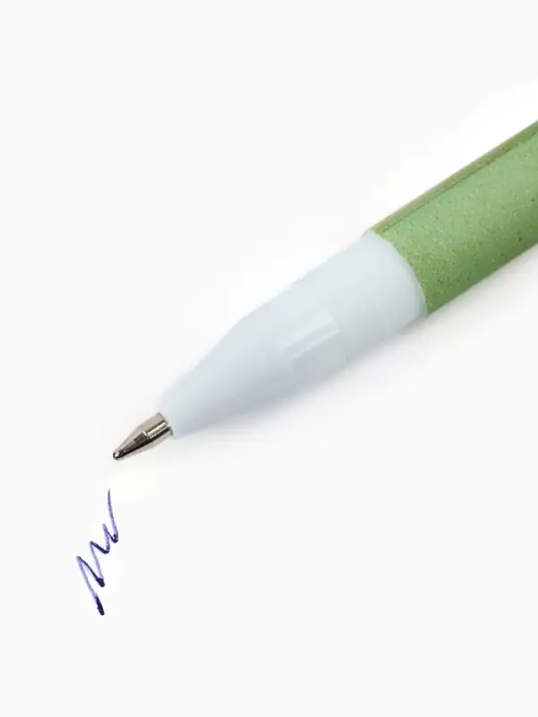 Набор ручек пластик софт-тач "Учитель", 2 шт, синяя паста 0.7 мм