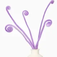 Синельная проволока, набор 100 шт, размер 1 шт 30х0,8 см, цвет сиреневый