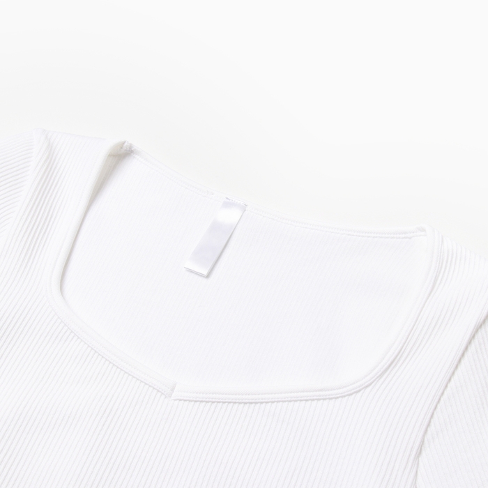 Топ с длинным рукавом MINAKU: SPORTLY; цвет белый р-р L