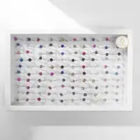 Кольцо &laquo;Кубик&raquo;, МИКС, безразмерное