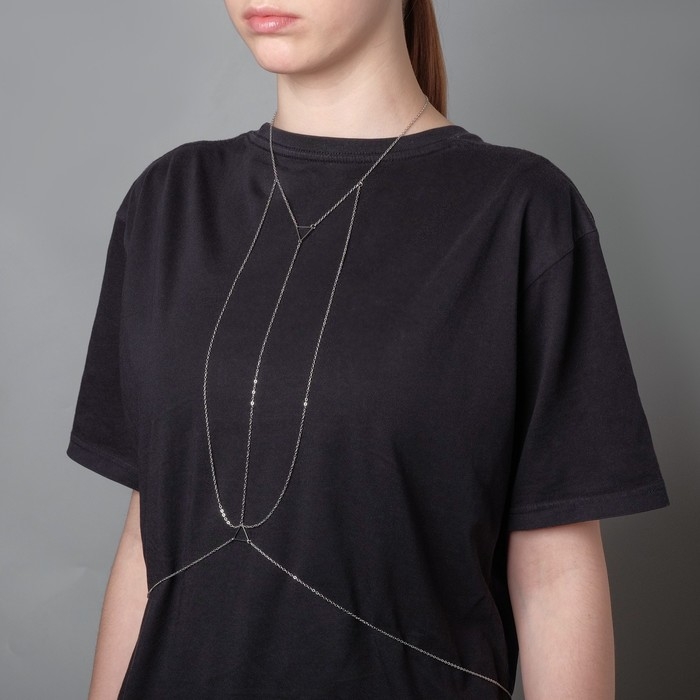 Портупея &laquo;Геометрия&raquo; треугольники, цвет серебро