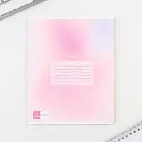 Тетрадь в линейку 12 листов А5, на скрепке &laquo;Градиент&raquo;, 5 видов, белизна 96%, МИКС