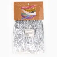 Гирлянда "Бахрома" 2 м серебреная