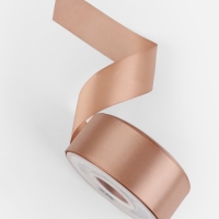 Лента атласная двухсторонняя №812 38мм*25&plusmn;1м телесный TR