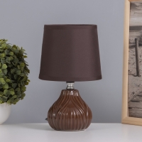 Лампа настольная &laquo;Уго&raquo; 1&times;40 Вт Е14 коричневый 14.5&times;14.5&times;24 см
