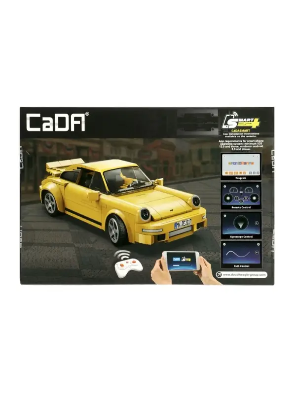 Конструктор радиоуправляемый "Спорткар", 222 детали, 2 варианта управления