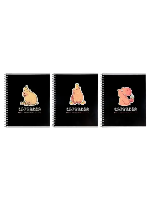 Компл тетр из 3шт 80л кл на гребне Capy, обл мел карт, офсет (7424104)