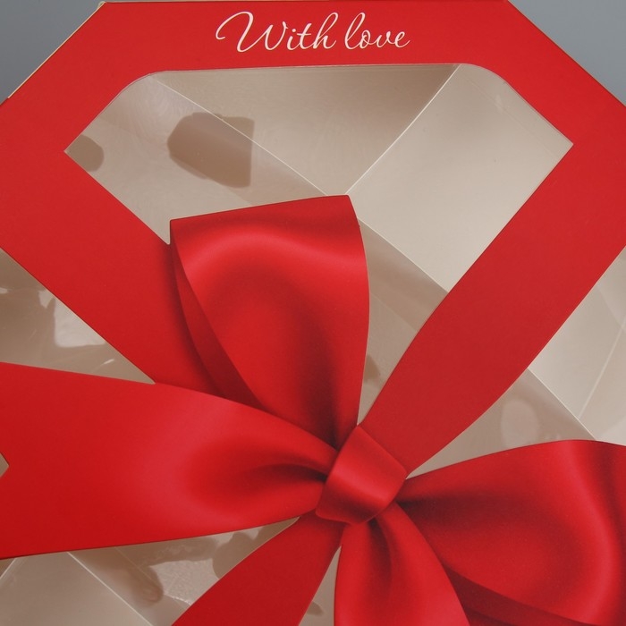 Коробка кондитерская складная, упаковка «Бантик», 29 х 29 х 5 см Коробка кондитерская складная, упаковка «Бантик», 29 х 29 х 5 см