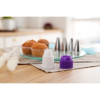 Набор кондитерский, 8 предметов: мешок, адаптер, 6 насадок d=3 см