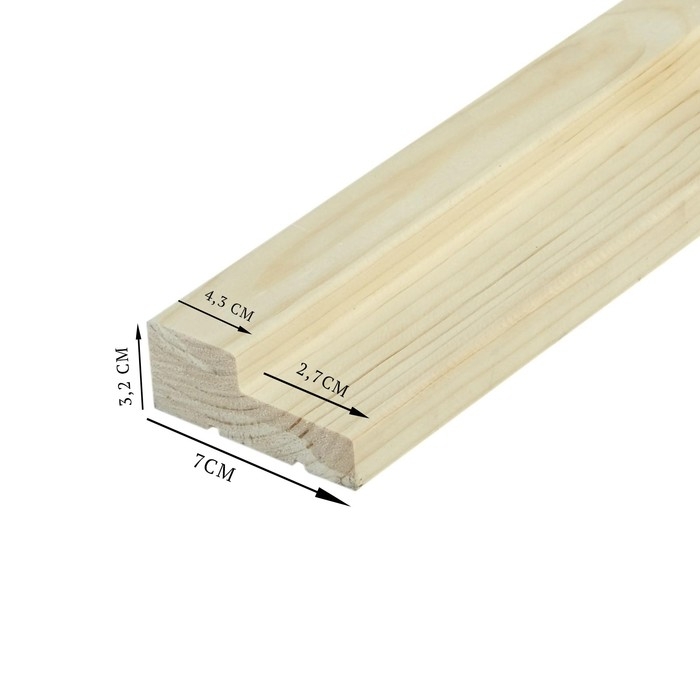 Брус коробочный СОСНА, сорт Брус коробочный СОСНА, сорт "Экстра", срощенный, 210х7х3,2 см, "Лесопилка 566"