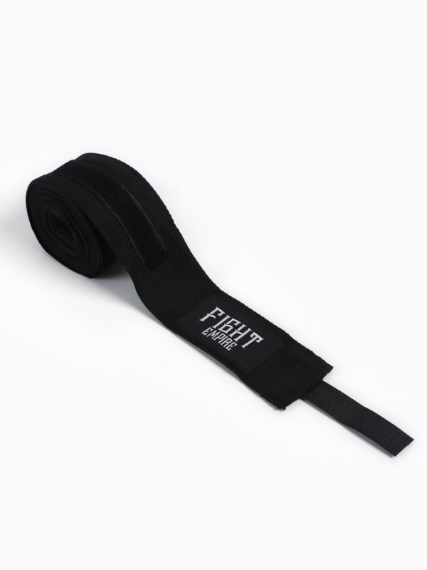 Бинты боксерские FIGHT EMPIRE, 5 метров (пара),  цвет черный
