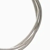 Чокер &laquo;Многослойный&raquo; крупный металлический, цвет серебро