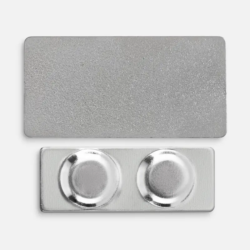 Значок Magnet Matto, серебристый глянцевый