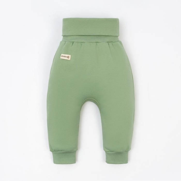 Ползунки-штанишки Крошка Я, BASIC LINE, рост 62-68 см, цвет зелёный