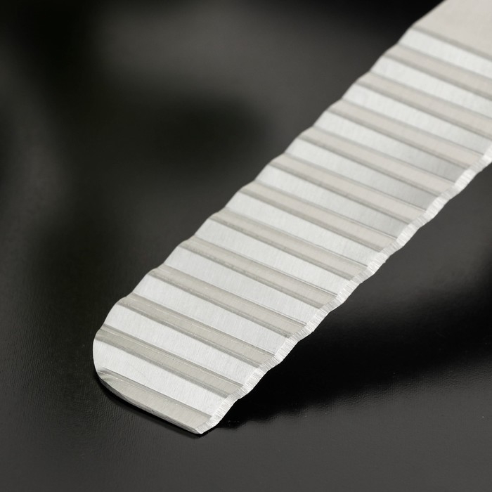 Нож для фигурной нарезки Доляна &laquo;Валдай&raquo;, нержавеющая сталь, цвет бежевый