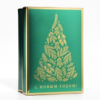 Новый год. Коробка подарочная новогодняя складная &laquo;Ёлочка&raquo;, 21 х 15 х 7 см, Новый год