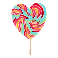 Карамель на палочке &laquo;Лолли Сердце Биг&raquo;, микс 140 г