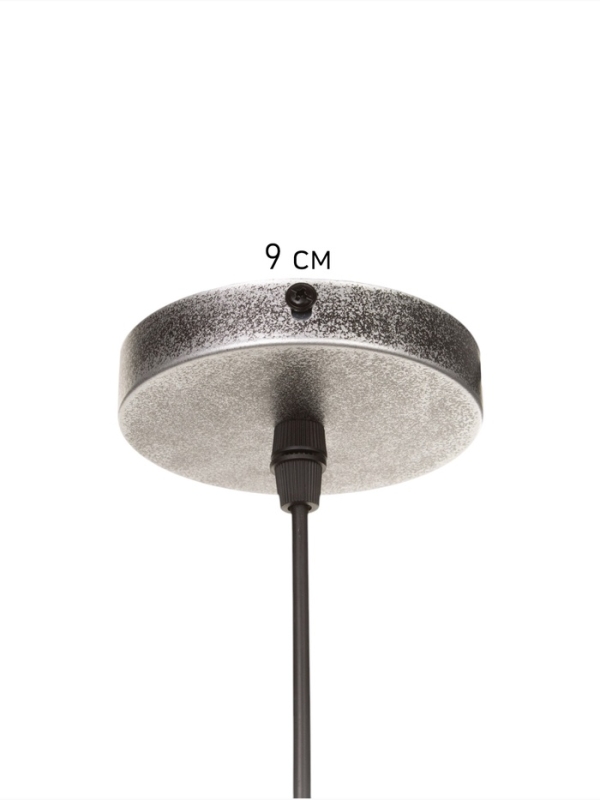 Светильник William 1х40Вт Е27 пр-1м черный/серебро 40х40х35см