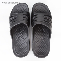 Сланцы мужские &laquo;Тайм&raquo; цвет чёрный, размер 42-43