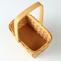 Корзина плетеная, 19,5 x 13 x H9,5/24 см, секвойя Корзина плетеная, 19,5 x 13 x H9,5/24 см, секвойя