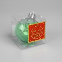 Ёлочный шар &laquo;Снежинка&raquo;, батарейки, 1 LED, свечение тёплое белое