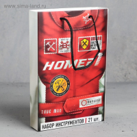 Набор инструментов в майке &laquo;Номер 1&raquo;, подарочная упаковка, 14х22см