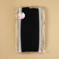 Резинка для бретелей, ажурная, 15 мм, 10 &plusmn; 0,5 м, цвет чёрный