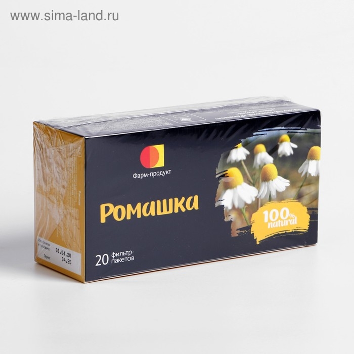 Фиточай травяной &laquo;Ромашка&raquo;, 20 фильтр-пакетов по 1,5 г.