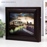 Ключница "Вечерний город" Венге 26х31х4,5 см Ключница "Вечерний город" Венге 26х31х4,5 см