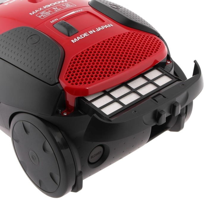 Пылесос PANASONIC MC-CJ911R, мешок, 1900 Вт, 6 л, красный Пылесос PANASONIC MC-CJ911R, мешок, 1900 Вт, 6 л, красный