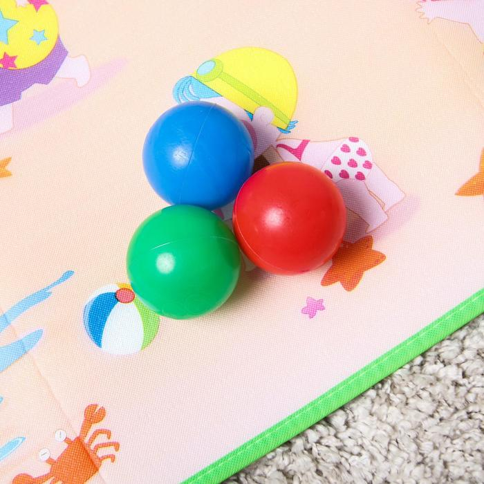 Игровой коврик для детей на фольгированной основе &laquo;Море и пляж&raquo;, размер 180х150x0,5 см, Крошка Я