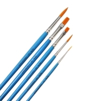 Набор кистей Синтетика 5шт Луч "Классика цвета", (круглые № 1, 3, 5; пл № 6, 8)