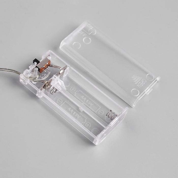 Светодиодная фигура &laquo;Олень с колокольчиком&raquo; 18 &times; 25 &times; 8 см, акрил, 20 LED, батарейки ААх2 (не в комплекте), свечение белое