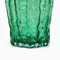 Ваза для цветов &laquo;Марбл грин&raquo; из зеленого стекла 23&times;15&times;9 см