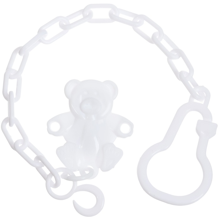 Соска - пустышка силиконовая ортодонтическая, от 6 мес., с держателем, цвет МИКС