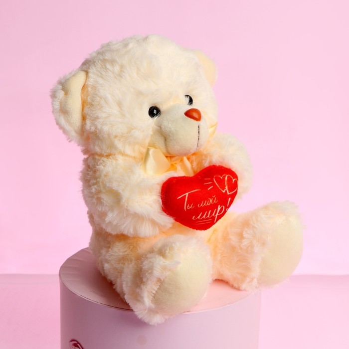 Мягкая игрушка &laquo;Ты - мой мир!&raquo;, медведь, цвета МИКС