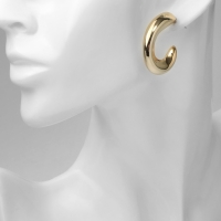 Серьги пластик «Майя» крюг, цвет золото Серьги пластик «Майя» крюг, цвет золото