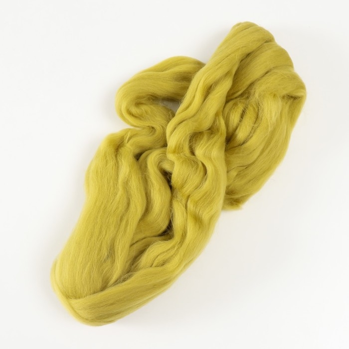 Шерсть для валяния 100% полутонкая шерсть 50 гр (фисташк. - 189) Шерсть для валяния 100% полутонкая шерсть 50 гр (фисташк. - 189)