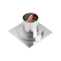 Трап AFLORN AF10510-10, d=50 мм, вертикальный, 100х100 мм, латунь, хром Трап AFLORN AF10510-10, d=50 мм, вертикальный, 100х100 мм, латунь, хром