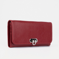 Кошелёк женский на застёжке, цвет красный