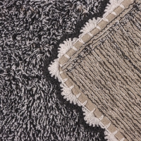 Коврик для дома Доляна &laquo;Тэя&raquo;, 50&times;80 см, цвет чёрный