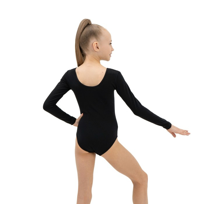 Купальник для гимнастики и танцев Grace Dance, р. 30, цвет чёрный