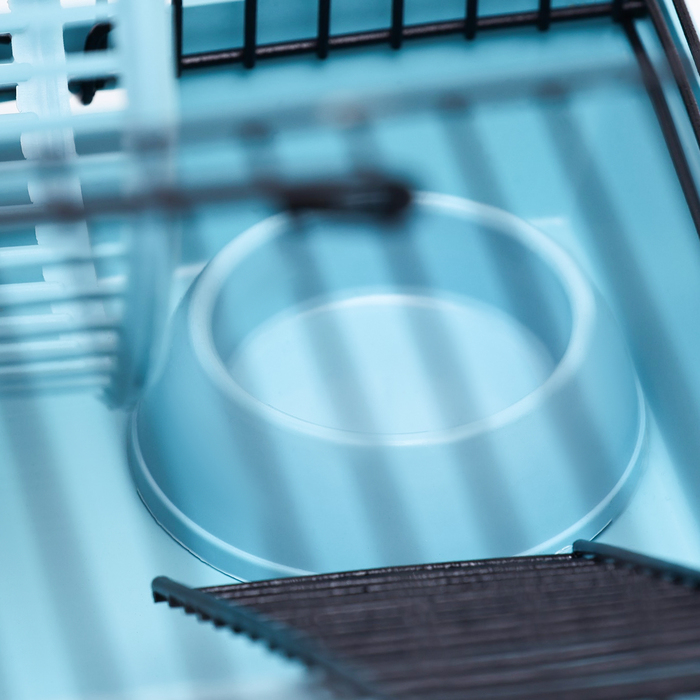 Клетка-мини для грызунов Клетка-мини для грызунов "Пижон" №2, укомплектованная, 27 х 15 х 16 см, бирюзовая